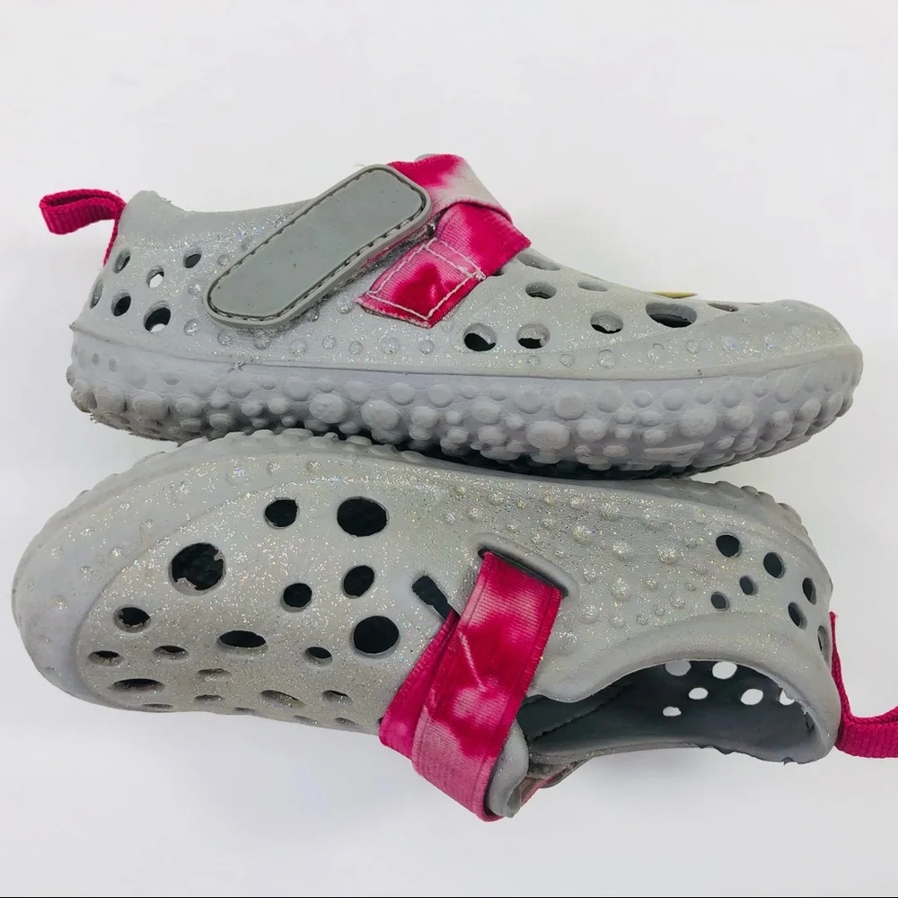 Western Chief Eva Glitter Slip-on Water Shoes 7/8T - Picture 10 of 13